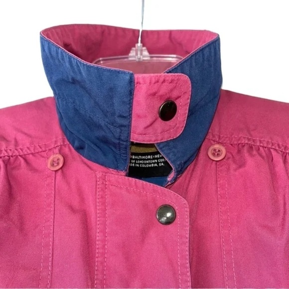 London Fog | Pink Zip Front Utility Jacket, Medium - Picture 3 of 7